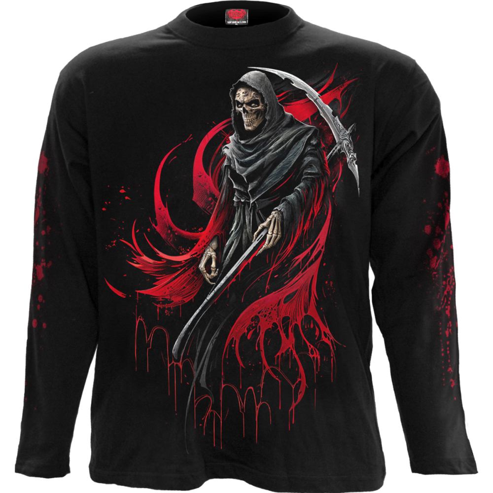 Spiral - Screaming Death Longsleeve shirt - Black